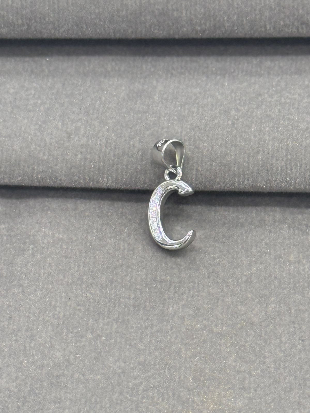 92.5 Elegant Silver Alphabet “C” Pendant